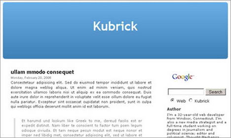 kubrick k2 blogspot template