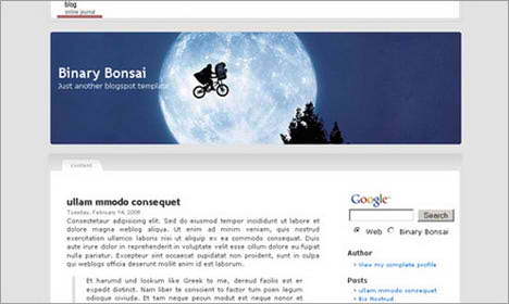 Binary Bonsai Blogspot Template Free Download