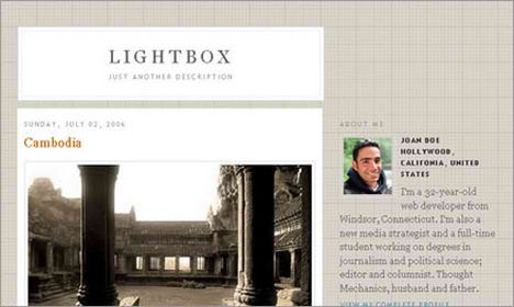 photoblog blogger template javascript