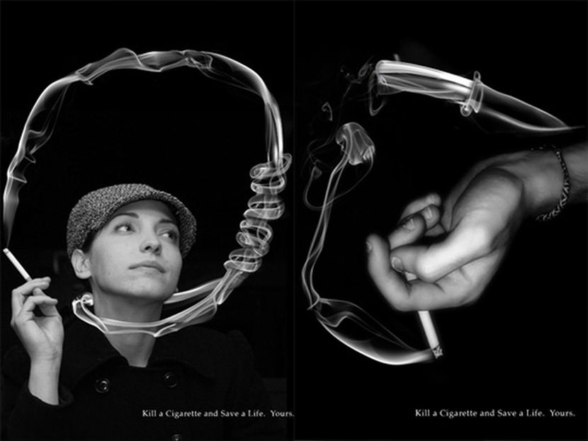 Creative Guerilla Quit Smoking Advertisement