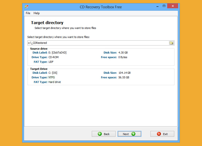 CD Recovery Toolbox (download) tool was developed for recovering damaged files from different disk types: CD, DVD,HD DVD, Blu-Ray