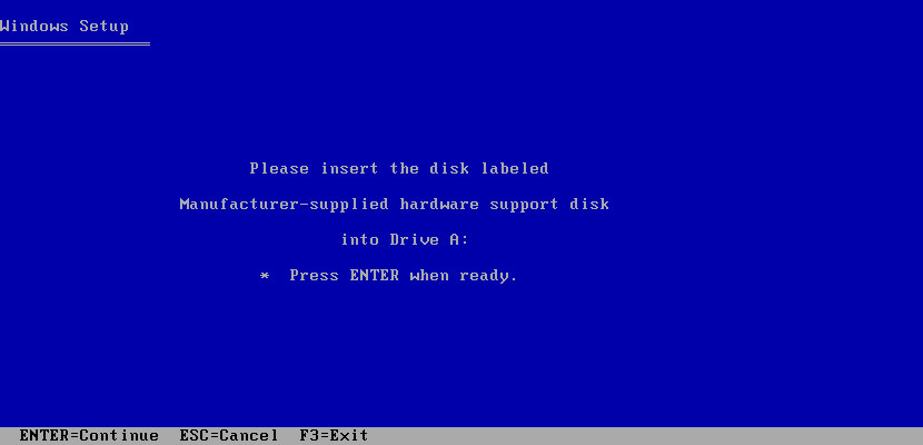 'Setup Did Not Find Any Hard Disk Drives' Error during Windows XP Installation