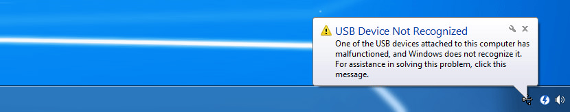 How To Fix Windows XP and 7 USB Device Not Recognized Error Message