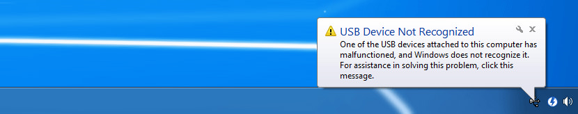 How To Fix Windows XP and 7 USB Device Not Recognized Error Message