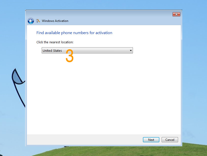 How to Activate Windows 7 via Phone Activation 'slui.exe 4' Client