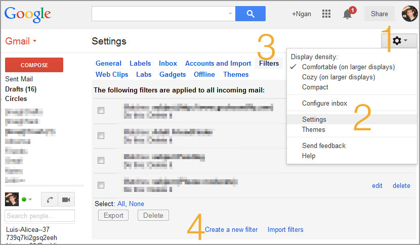 instant disposable gmail filter spam