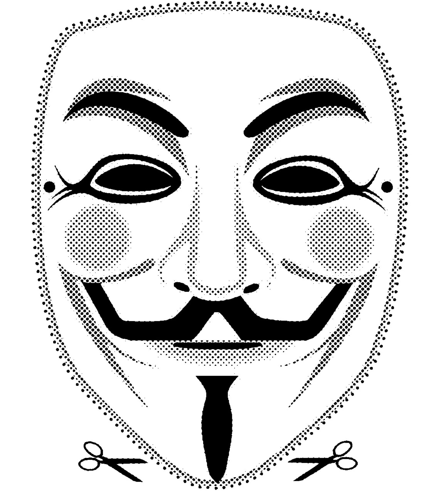 3 Quality Printable Vendetta Guy Mask Cut