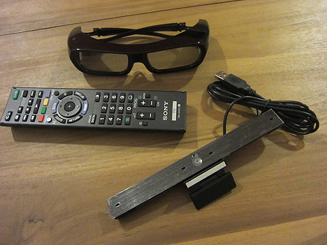 3D Glasses, Skype Camera and Remote Controller