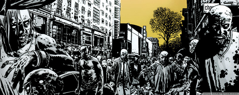 zombie Dual Screen Monitor HD Wallpaper