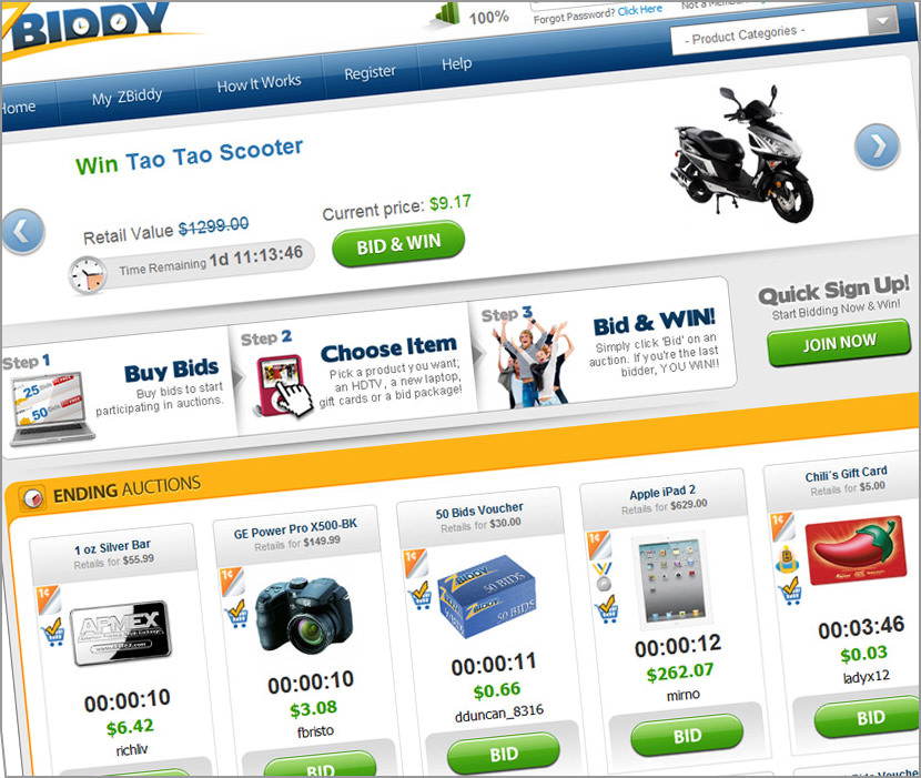 penny auction scam