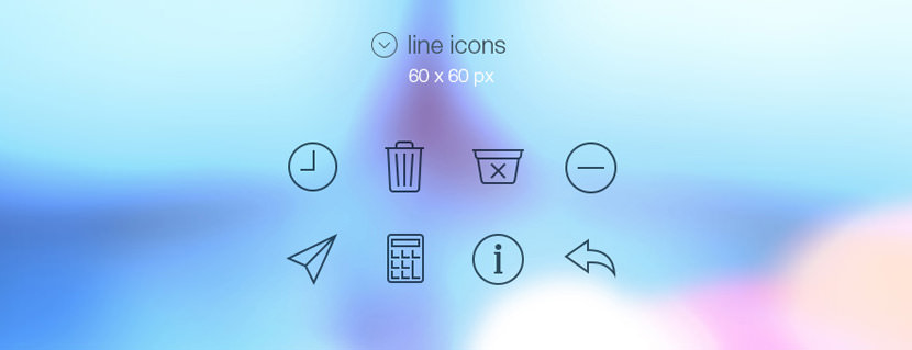 line full icons tab bar ios 7 vector psd