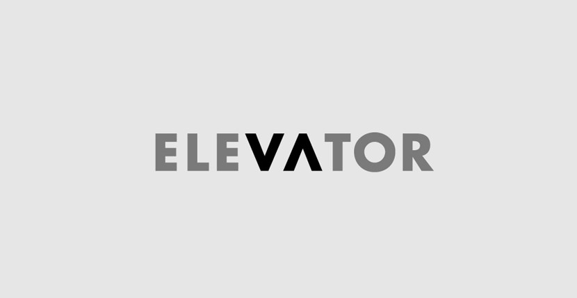 Elevator Creative Word Art Images As Iconic Logos