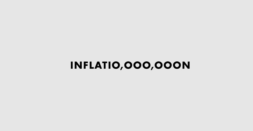 Inflation Creative Word Art Images As Iconic Logos