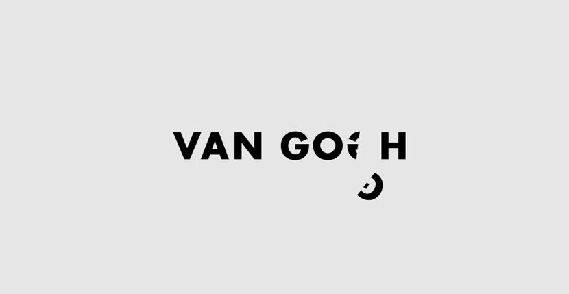 Van-Gogh Creative Word Art Images As Iconic Logos