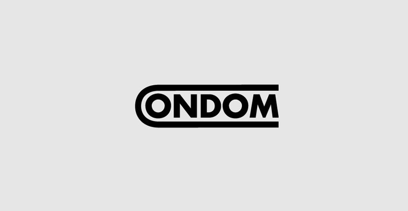 condom Creative Word Art Images As Iconic Logos