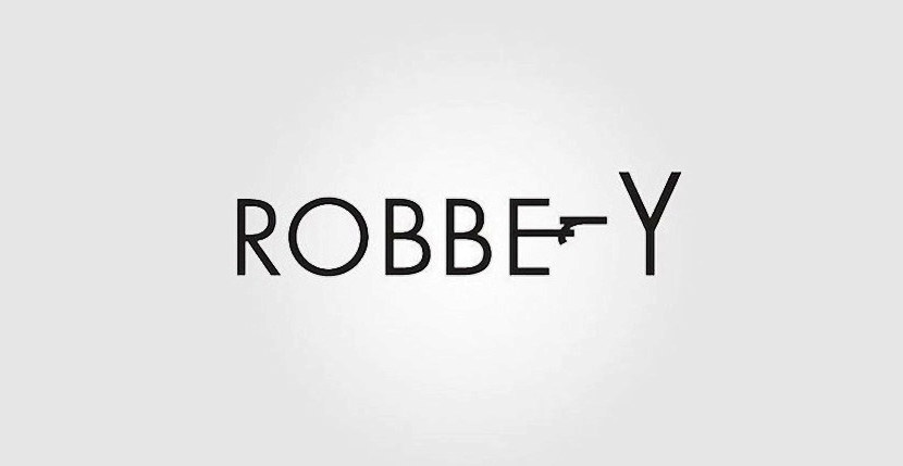 robbery Creative Word Art Images As Iconic Logos