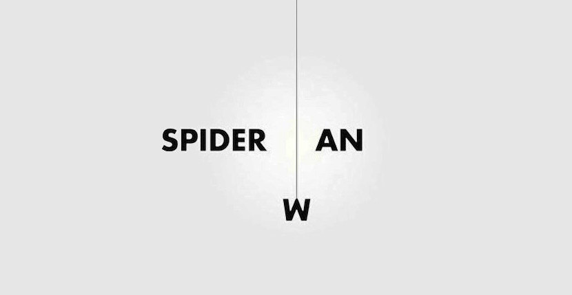 spiderman Creative Word Art Images As Iconic Logos