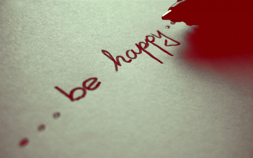 be happy...