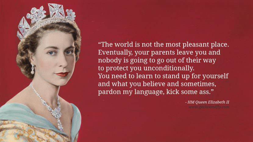 The world is not the most pleasant place. Eventually, your parents leave you and nobody is going to go out of their way to protect you unconditionally. You need to learn to stand up for yourself and what you believe and sometimes, pardon my language, kick some ass.