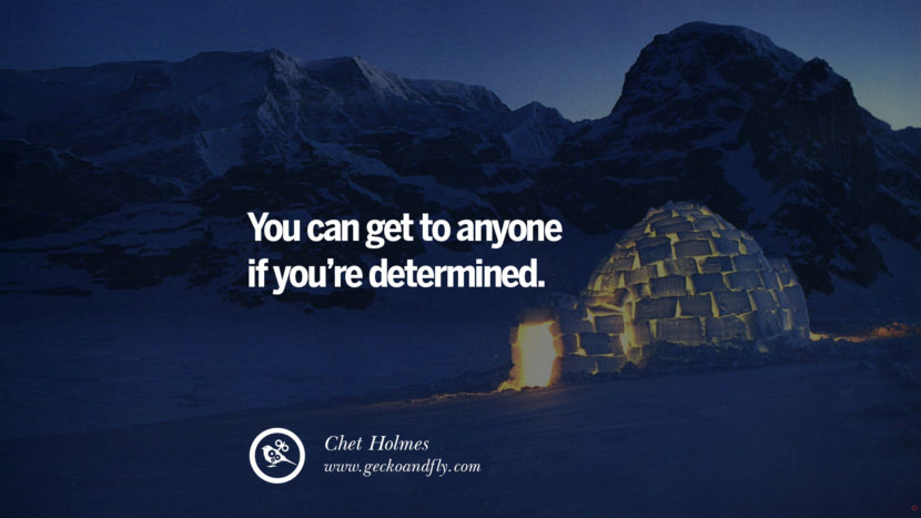 Inspirational Motivational Poster Amway or Herbalife You can get to ANYONE if you’re DETERMINED. - Chet Holmes