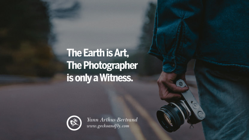 The Earth is Art, The Photographer is only a Witness - Yann Arthus-Bertrand