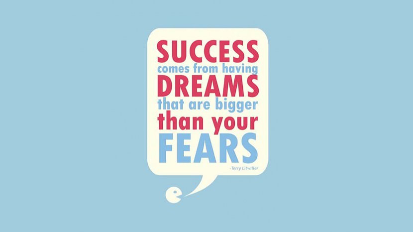 Success comes from having dreams that are bigger than your fears. – Terry Litwiller
