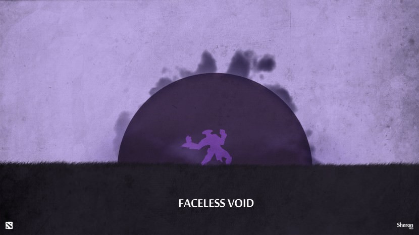 Faceless Void download dota 2 heroes minimalist silhouette HD wallpaper