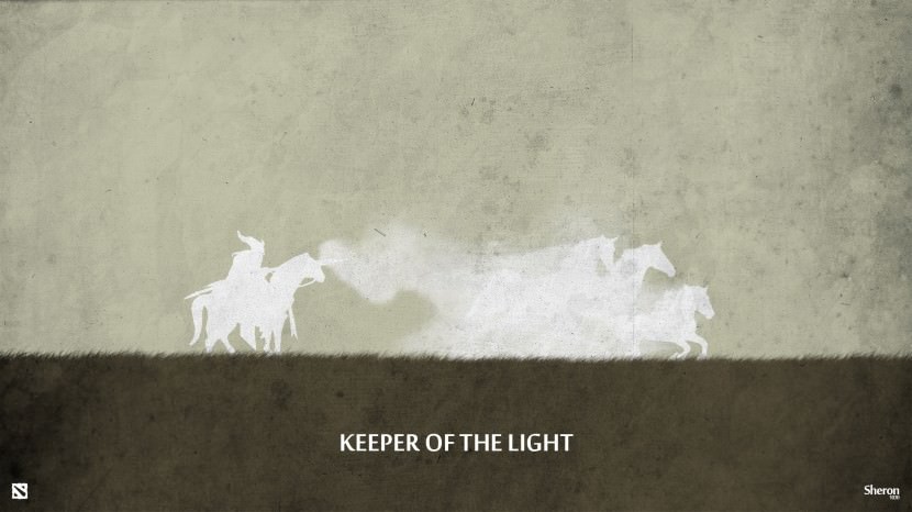 Keeper of Light download dota 2 heroes minimalist silhouette HD wallpaper
