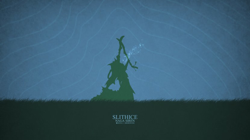 Naga Siren Slithice download dota 2 heroes minimalist silhouette HD wallpaper