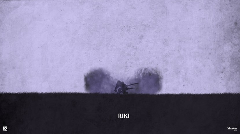 Riki download dota 2 heroes minimalist silhouette HD wallpaper