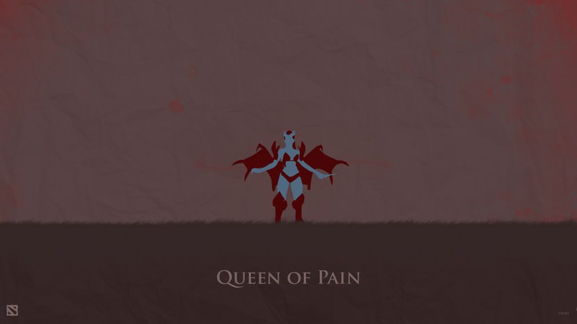 Queen of Pain download dota 2 heroes minimalist silhouette HD wallpaper