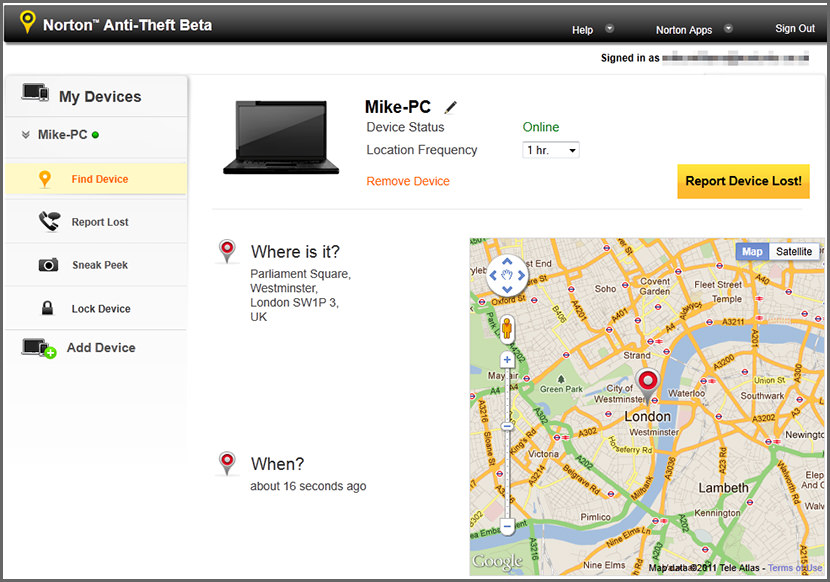 AntiTheft Free Location Tracking and WebCam Capturing Software to Recover Stolen Laptops