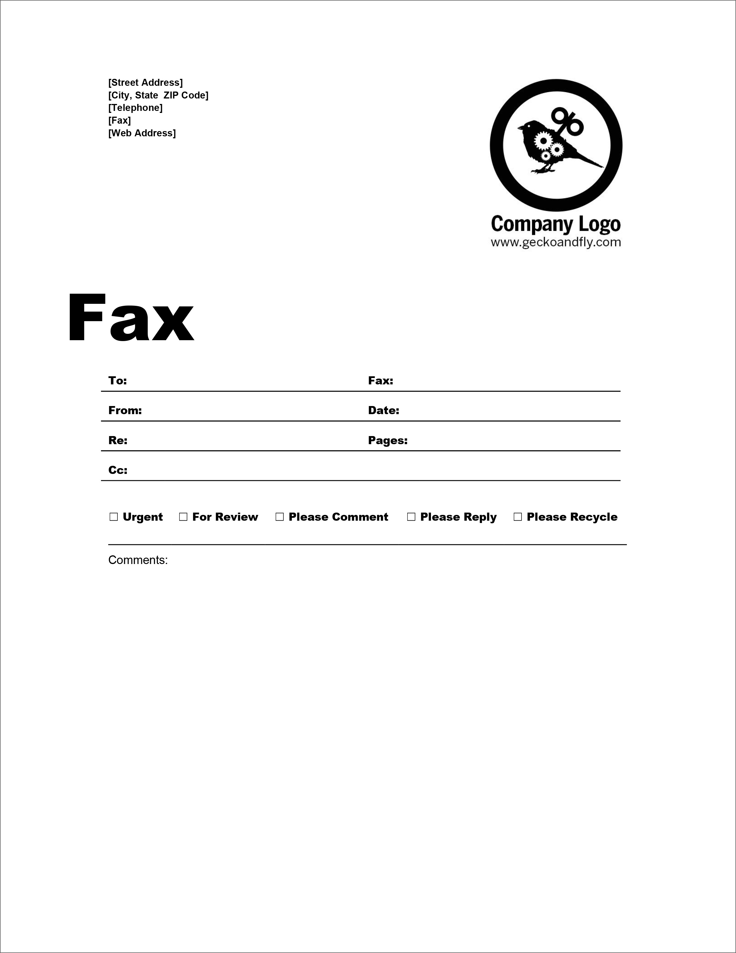 cover letter for faxing documents