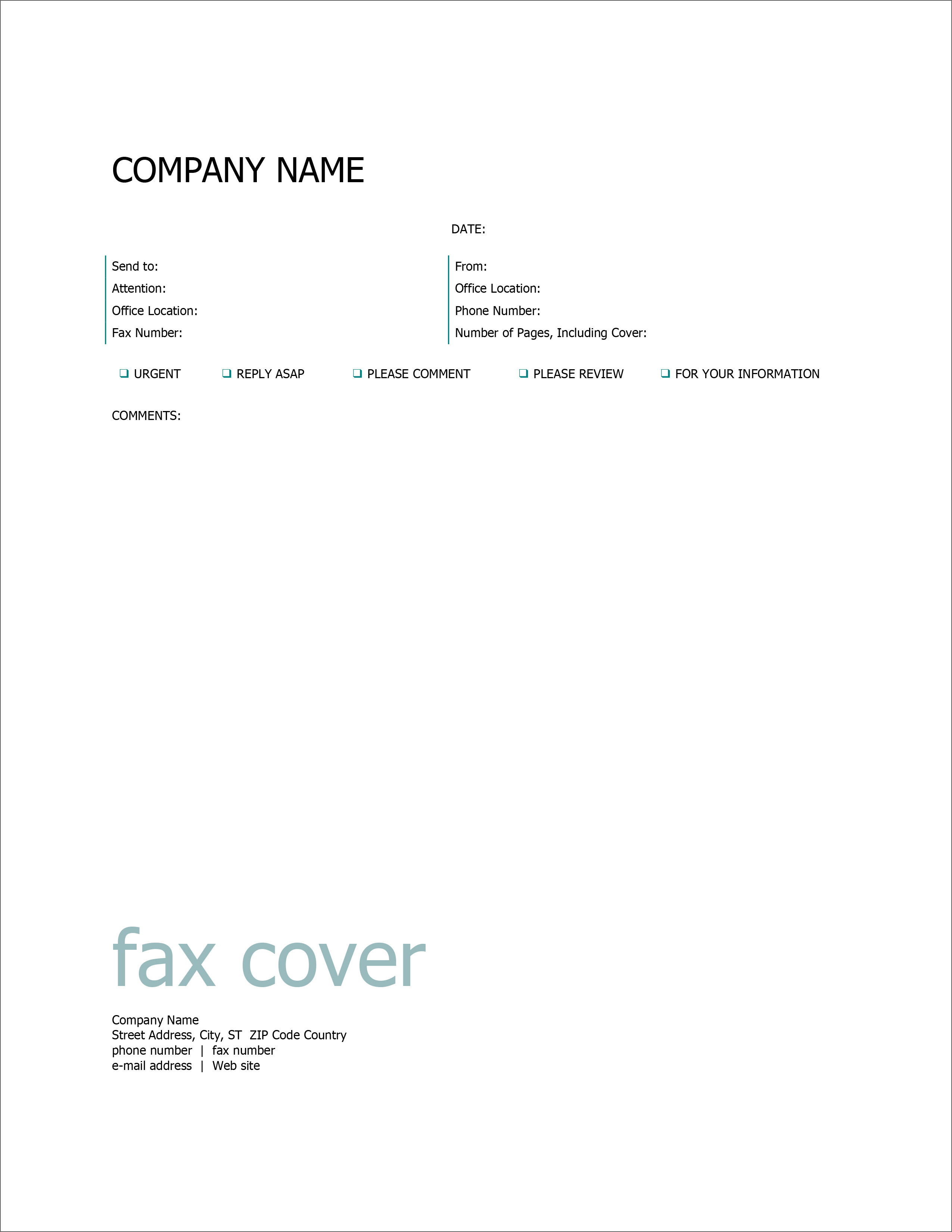 Free Fax Cover Sheet Template Word 2010 from www.geckoandfly.com