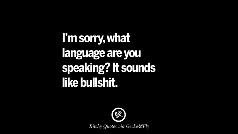 I'm sorry, what language are you speaking? It sounds like bullshit.