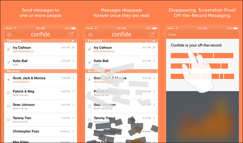 confide chat messenger Free Secure And Encrypted Text Messenger for iPhone iOS and Android