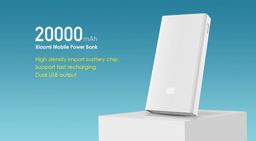 XiaoMi 20000 mAh Portable USB Battery Pack Power Bank Rechargable Sony LG Samsung Energizer Sanyo