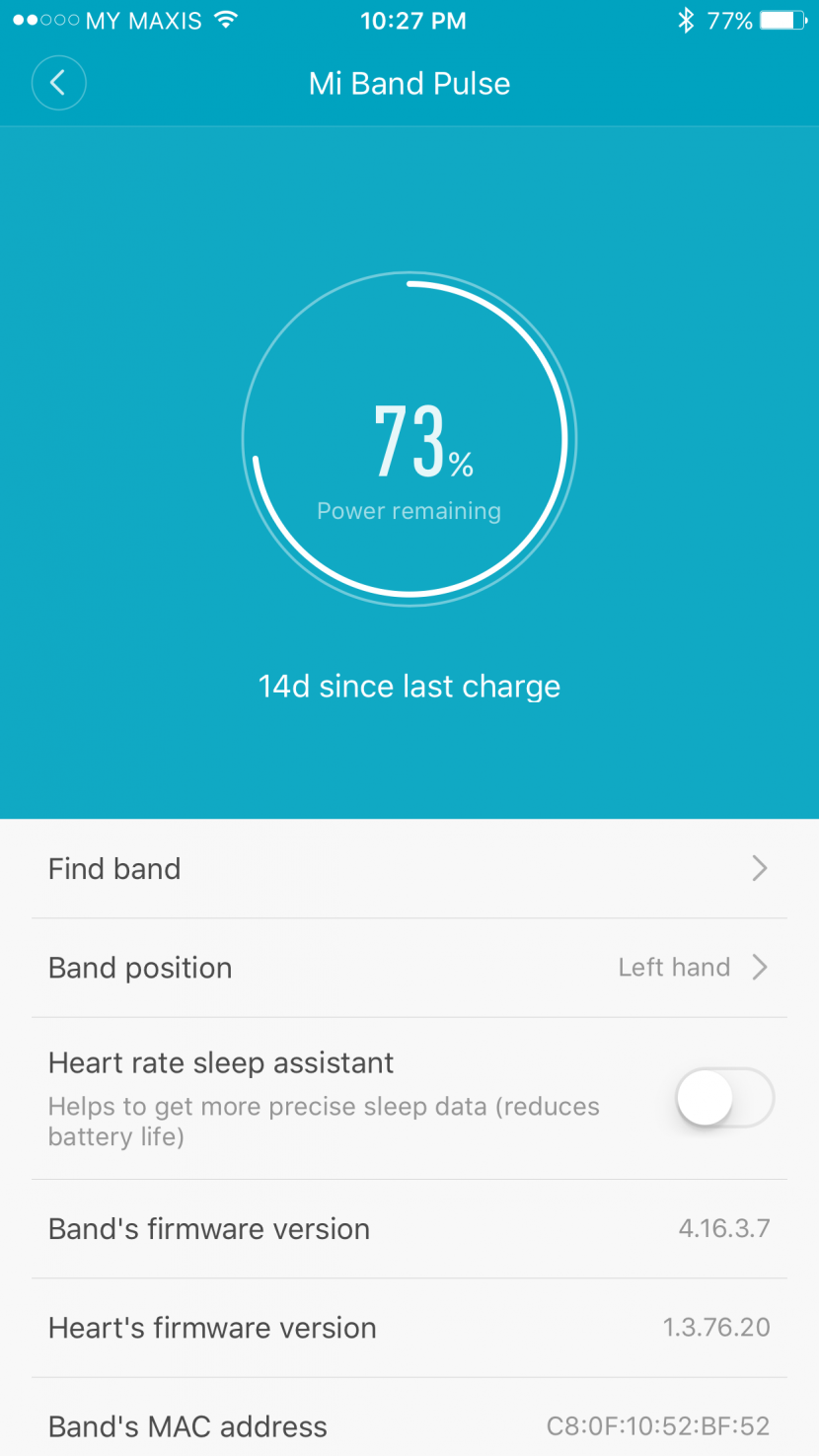 XiaoMi Mi Band Pulse Fitness Band