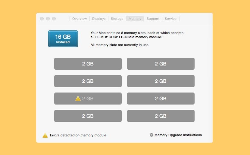 apple diagnostics memory test