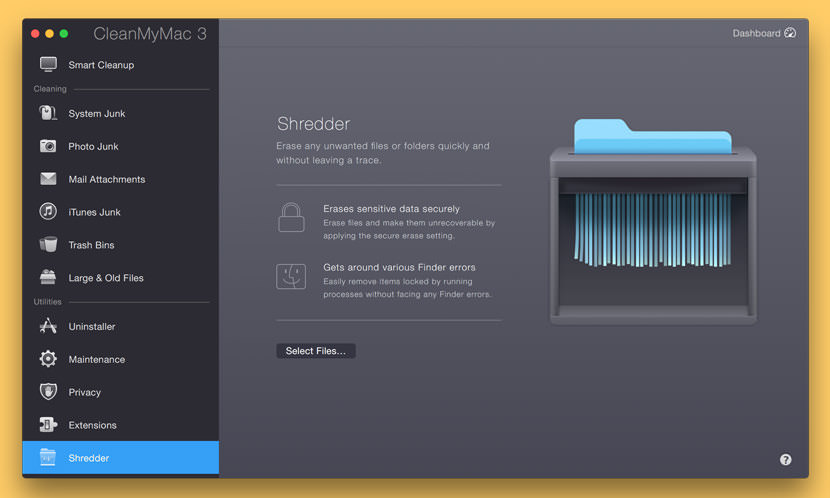 clean my mac shredder