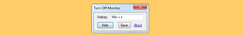 turn off monitor