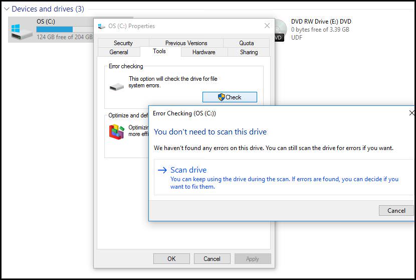 windows bad sector