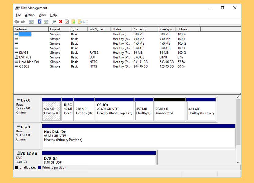 windows disk management Freeware For Re-partitioning A Hard Drive without Formatting The Disk