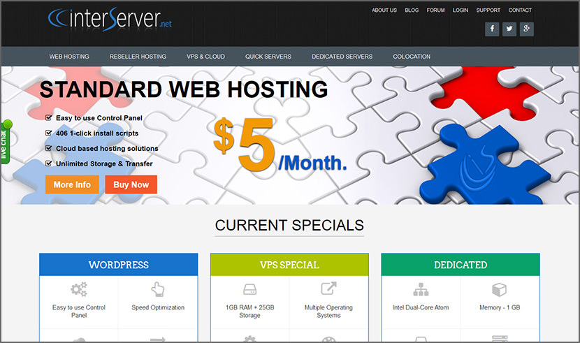 interserver Cheap Yet Reliable Shared Web Hosting For WordPress Quality Best