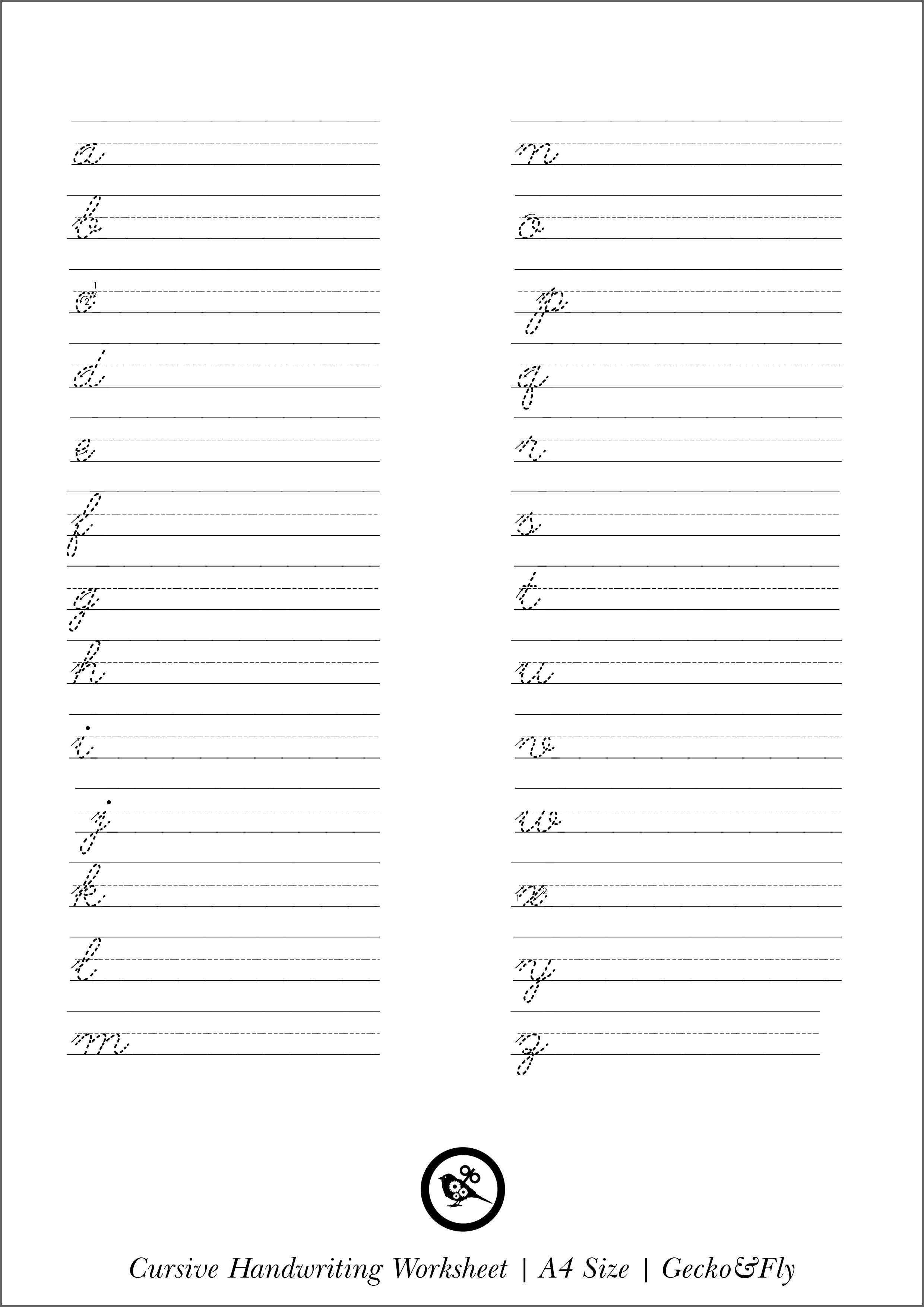 Print Handwriting Worksheets Pdf Free Uk