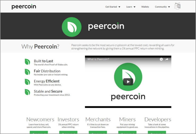 ﻿Peercoin