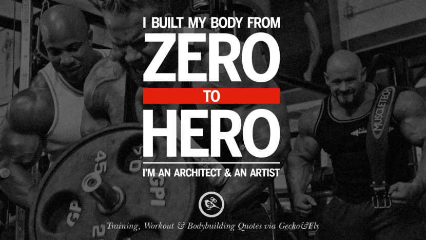 I built my body from zero to hero. I'm an architect and an artist.