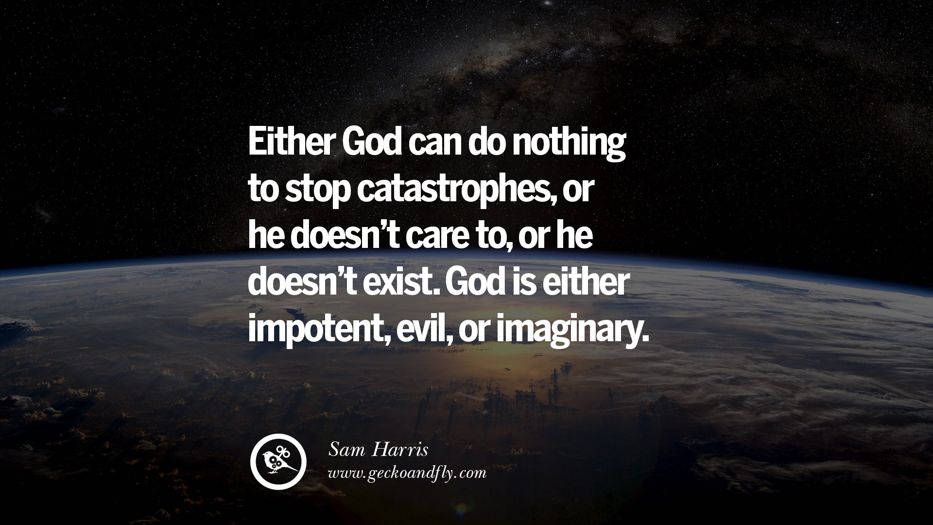 42 Funny Atheist Quotes About God's Existence, Fate And Life, image size:1920x1080