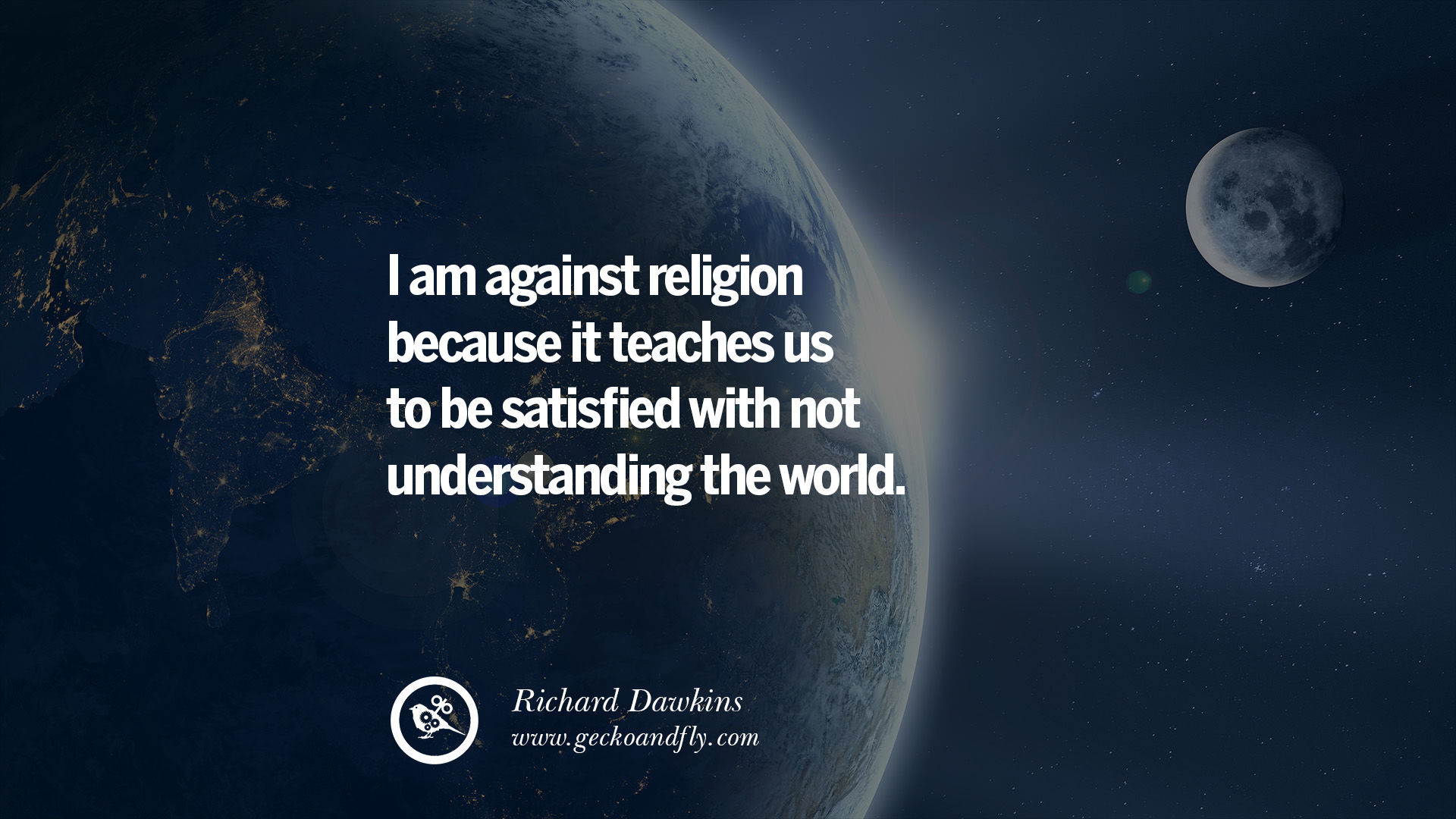 42 Funny Atheist Quotes About God's Existence, Fate And Life, image size:1920x1080