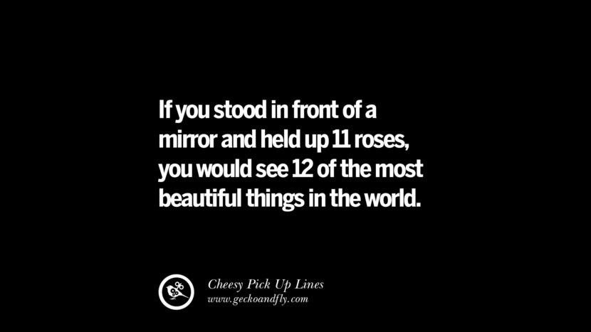 If you stood in front of a mirror and held up 11 roses, you would see 12 of the most beautiful things in the world.